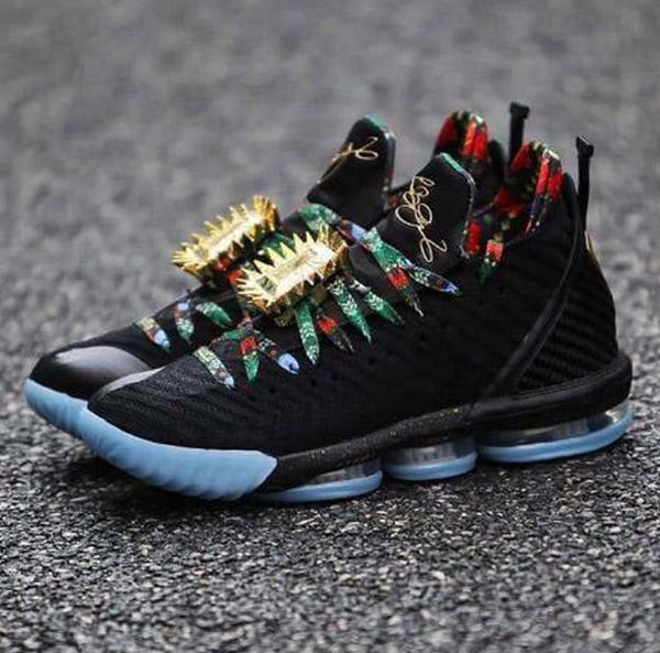 

2019 new release 16 low soundtrack mens basketball shoes 16s king black red white trainer sports sneakers 40-47