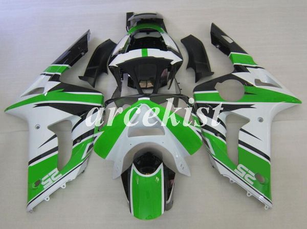 

4 gifts new abs motorcycle fairings set fit for kawasaki ninja zx-6r zx6r 2003 2004 03 04 636 bodywork set custom green white