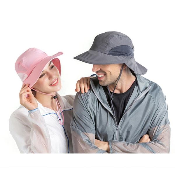 

4" long brim flap hat sun hats safari outback hat with neck flap, Blue;gray