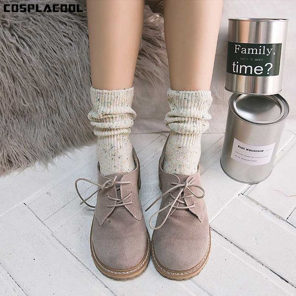 

New fall/winter warm Some yarn design creative socks women high quality Heap heap solid color socks for women