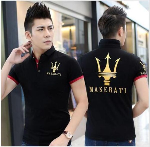 

maserati excellence through passion  short sleeve t-shirt cotton mercedes f1 men t shirt new diy style maserati shirt, White;black