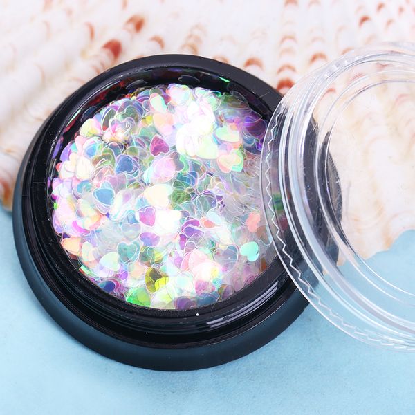 

blueness 1box star heart laser colorful nails art decorations accessories for manicure uv gel polish design glitter sequins, Silver;gold