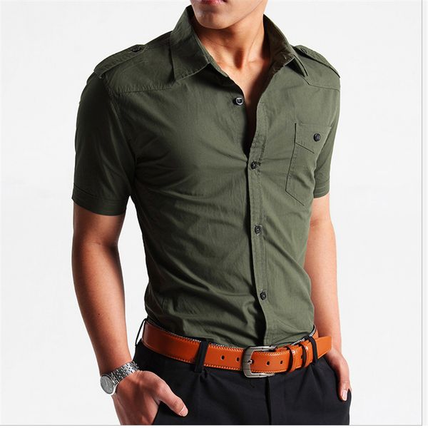 

outdoor hiking tactical army shirt men's camping hunting climbing fishing shirt cotton short sleeve breathable slim t-shirts, Gray;blue