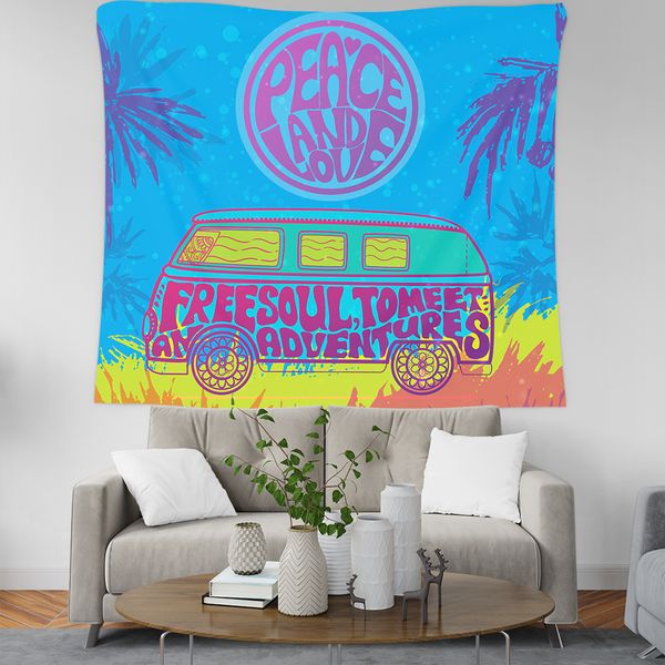 

peace car tapestry indian mandala bohemian tapestry wall tapestry wall hanging 200*150cm