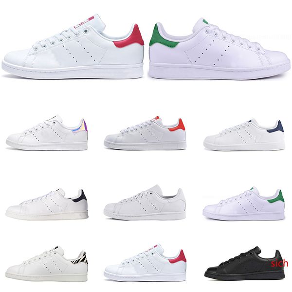 

2019 stan smith shoes brand men women black white red casual leather sports sneakers skateboard running shoes size 36-45