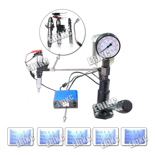 NEW KW608 Multifunction common rail injector tester USB diesel Piezo Full Set