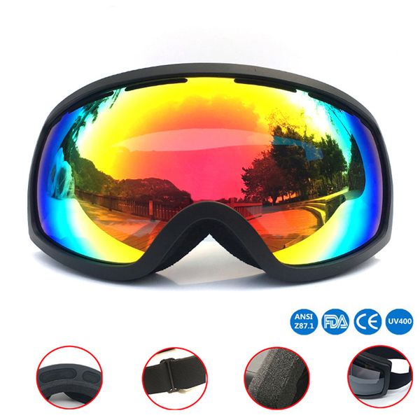 

coca myopia ski goggles double layer anti-fog ski glasses men and women climbing goggles