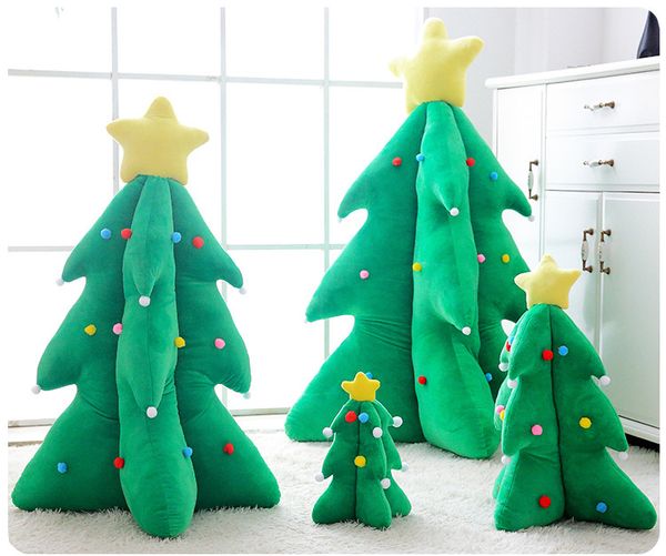 

led lighting christmas tree home decorations ornament stuff plush toy holiday gift doll baby gift 35cm 55cm