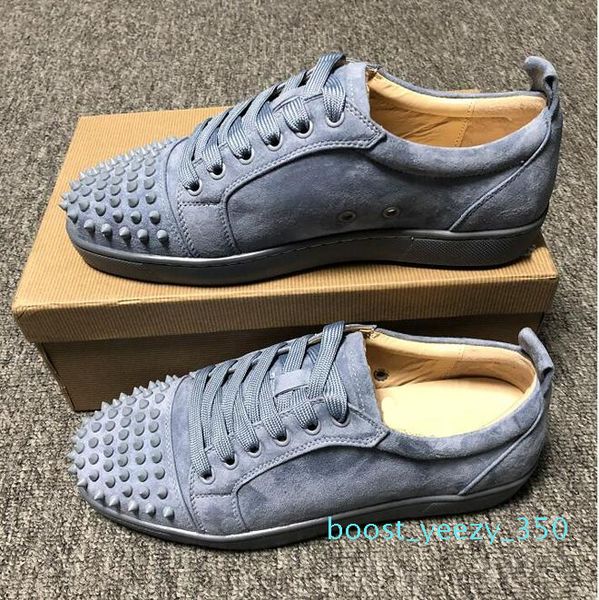 

low red bottom sneakers for mens luxury black leather fashion casual mens women designer causal wholesale size 35-45 b35