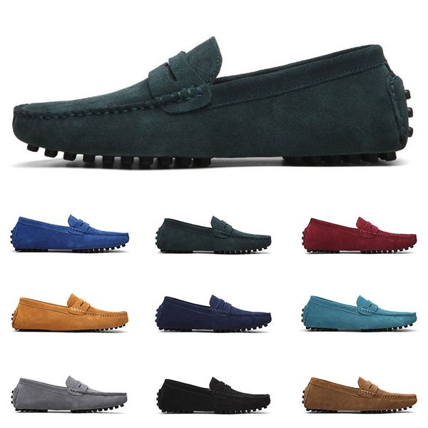 

2020 large size 38-49 new men's leather men's shoes overshoes british casual shoes espadrilles twenty-eight, Black