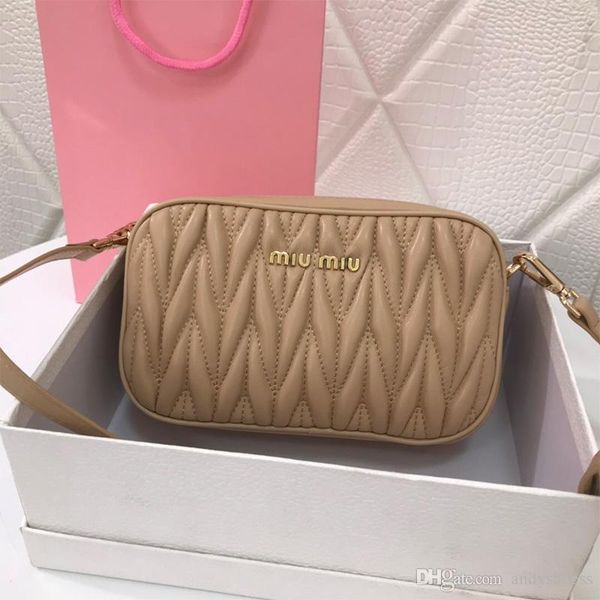 

2020 new 5bh539 fashion gift shoulder bags lady double zipper camera bag small purse leather good quality cross-body bag women pink bags