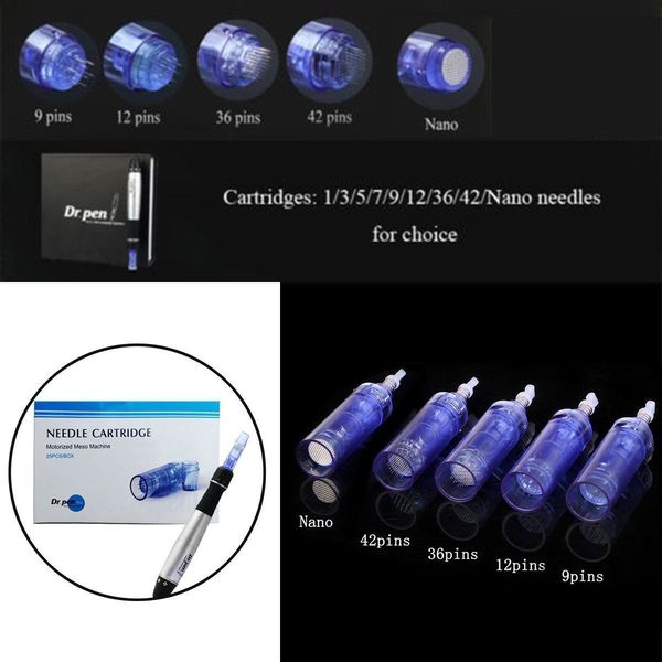 

1/3/5/7/9/12/36/42/nano for derma dr. pen microneedle rechargeable dermapen stamp a1 needle cartridge