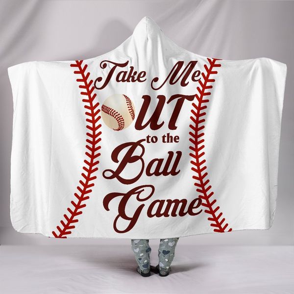 

basketball baseball football rugby pattern 3d printed plush hooded blanket for men wearable soft fleece throw blankets