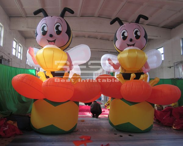 

20ft advertising inflatable bee for event decoration inflatable bee model lovely inflatable bee for advertising