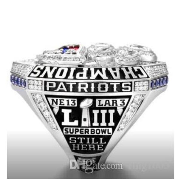 

wholesale new england 2018 - 2019 season patriot s championship ring, Golden;silver