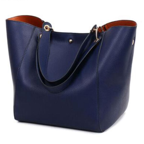 

abdb-leather female bag large casual shoulder bag ladies simple retro large capacity handbag