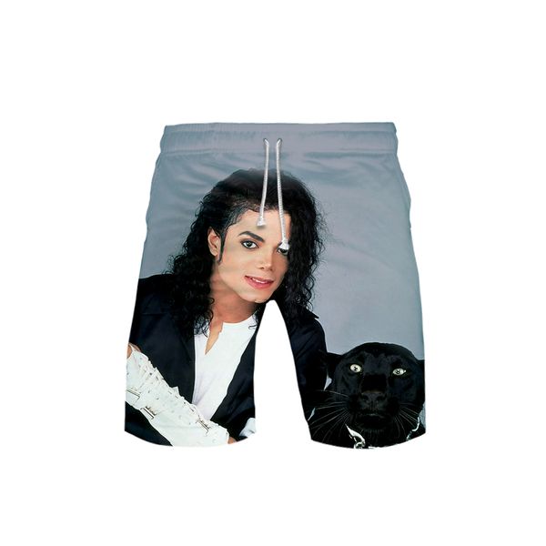 

3d michael joseph printed male summer shorts 2019 new casual kawaii summer beach shorts male cute board plus, White;black