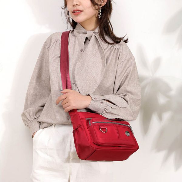 

летняя мода 2019 casual nylon женщина плечо сумка новый водонепроницаемый оксфорд ткань сумка кошелек посланника