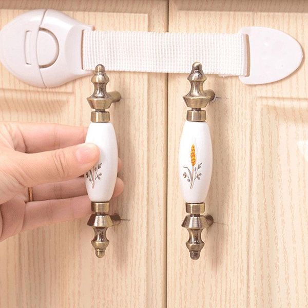 

baby drawer door refrigerator cabinet cupboard safety locks kids safety care plastic locks strap infant baby protection