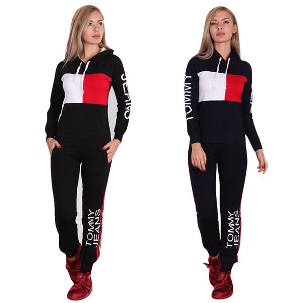 

fashion spring clothes selecta brand women ladies tracksuits pants women two- pieces set sportwear woman dresses womens sports, Gray