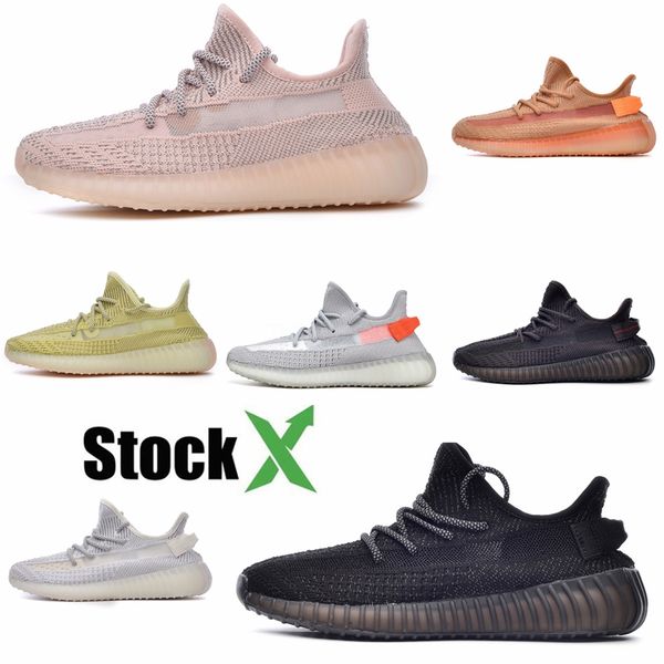 

pk version alvah v3 kanye west azael air running shoes glow in the dark white black trainers sport designer sneakers with box #qa451