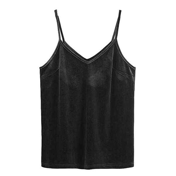 

new velvet female fashion v neck spring summer women camisole outerwear beige red black colour #yl5, White