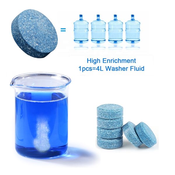 

5pcs/pack (1pcs=4l water) car windshield glass cleaner car solid tablets wiper fine wiper auto window cleaning accessories