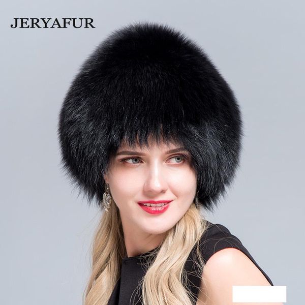 

jeryafur 2018 new russian bomer caps women winter fur hat genuine fur hats knitted silver caps female, Blue;gray