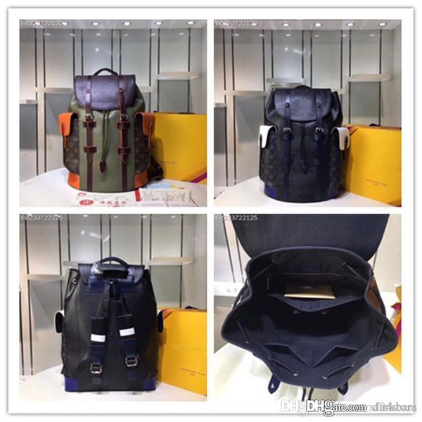 

LoVuitto 2019Supreme1 Монограммы M41709 РЮКЗАК КРИСТОФЕР PM СУМКА EPI Зеленый СУМКА PM PM EPI ЧЕРНЫЙ