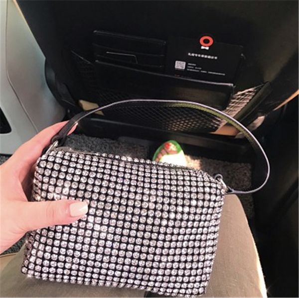 

designer handbag women's bags luxury shoulder bag diamond shiny small square bag dinner fashion mini handbag sweet flap 1