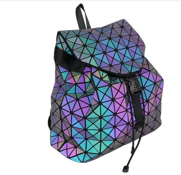 

women men large-capacity bags designer multi-functional backpack fashion luminous crossbody bags geometric shoulder bag