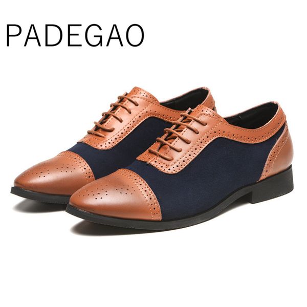 

oxfords men shoes 2019 casual fashion men leather shoes korean business formal dress man, Black
