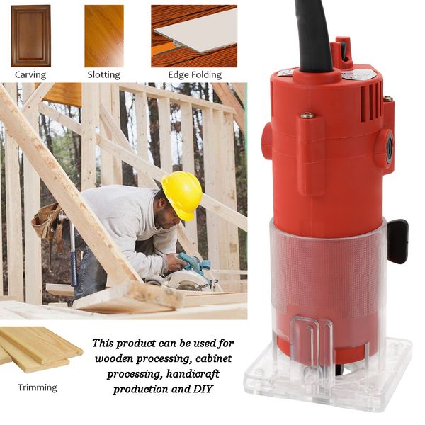 

trimmer electric hand trimmer router power wood tool carving machine flip board woodworking milling engraving slotting trimming