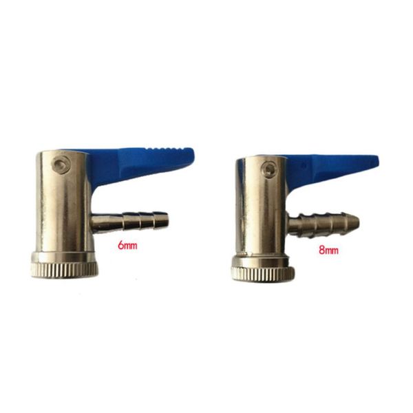 

6mm 8mm car auto moto tire valve inflator chuck pure copper chuck type inflator american mouth pneumatic pump adapter