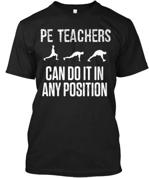 

мужчины t shirt pe учителя могут сделать это (1) женщины t-shirt, White;black