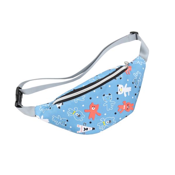 

new children's men's and women's printed waist bag fashion shoulder messenger bag sports phone pocket purse purse