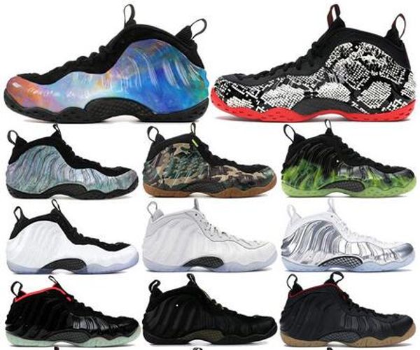 

new penny hardaway foams one alternate galaxy chrome white men basketball shoes pro army camo metallic gold knicks mens designer sneakers