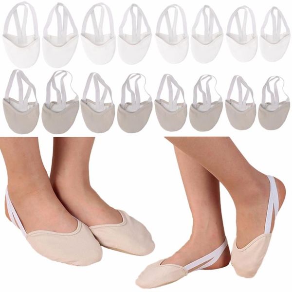 

1pair rhythmic gymnastics shoes soft half socks ballroom art gym accessories elastic dance shoes gymnastics
