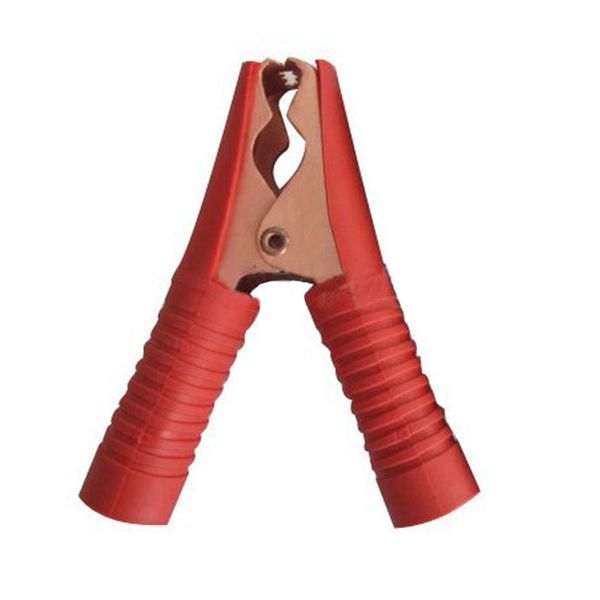 

metal car battery clips crocodile alligator test clamps 100a red+black