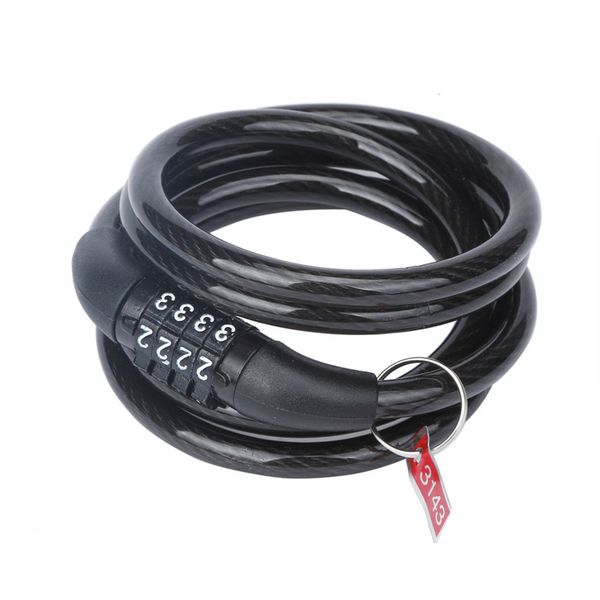 

2019 new 4-digit combination password bike bicycle lock cycling mtb mountain bike security cable anti-theft lock #2a15