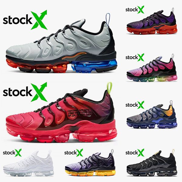 

new designer tn plus vamaxpor women mens running shoes air cushions metallic silver hyper royal off dna be true runners trainers sneakers