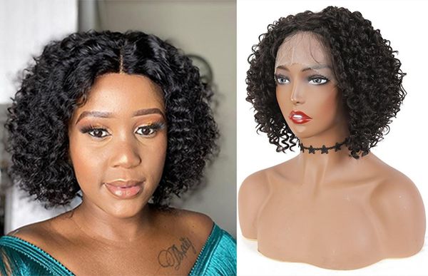 

fashion curly synthetic lace front wigs for black woman natural color soku heat resistant daily women wigs senegalese twist wig