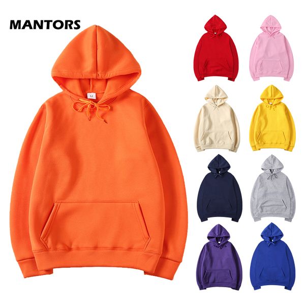 

mens hood sweatshirts solid fleece pullover hoodies spring autumn men/women hooded coats trend streetwear couple hoodie costume, Black