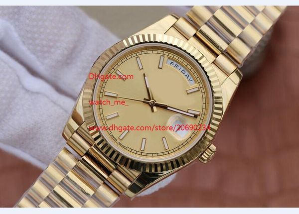 

factory supplier sapphire luxury wristwatches 41mm 228238 mechanical self-winding movement folding clasp men's watches, Slivery;brown