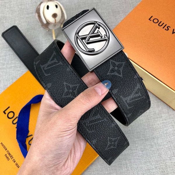 

fashion style designer belts luxury belt for man woman brand belts casual gun smooth buckle brown 2 colors width 38mm with box, Black;brown