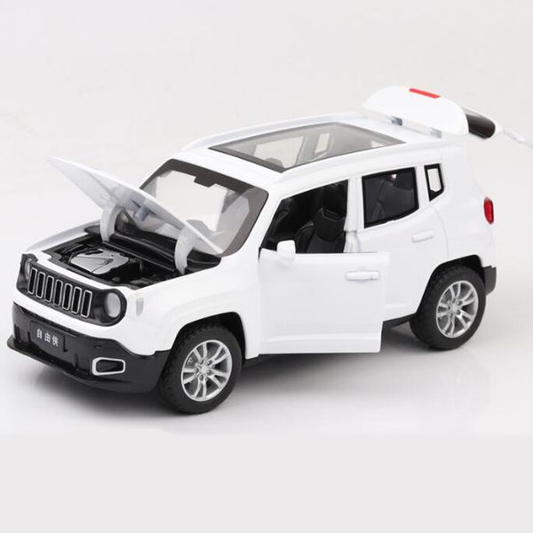 

1/32 jeep renegade suv diecast модель автомобиль с коллекцией soundlight тянуть игрушки назад модель автомобиля автомобили детских игрушек t