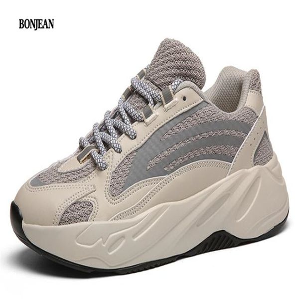 

2019 new couple shoes large size dad shoes breathable casual outdoor sports running ing, Black