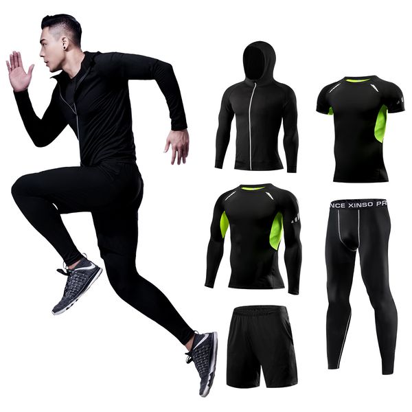 

mens designer tracksuits luxury champion brand fitness suit gym sports clothes tights training joggers night running five pieces sweatsuit