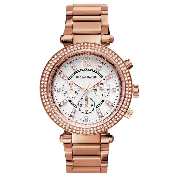 

fashion diamond three eye six digit digital scale ladies steel belt quartz watch simple casual quartz watch zegarek damski, Slivery;brown