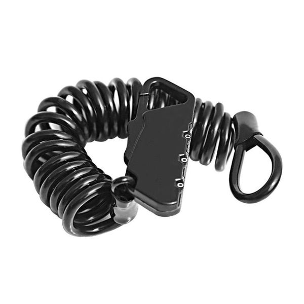 

mini pvc 1400mm fold backpack cycling helmet zinc alloy cable lock anti-theft password bike bicycle lock